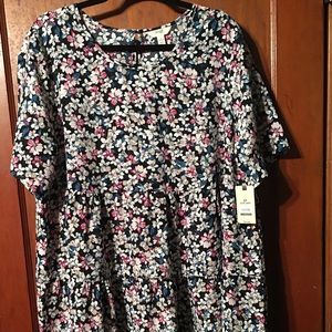 NWT Floral Plus Sized Dress